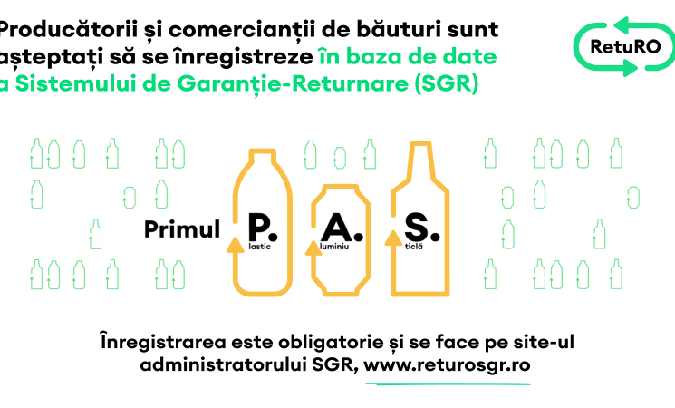 Producătorii și comercianții de băuturi trebuie să se înregistreze în Sistemul de Garanție-Returnare (SGR)